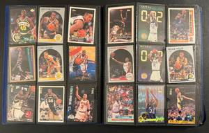lot 30 image: 360 Card Binder - Misc. 90s & 2020-2021 Basketball Cards - Mosaic, Prizm, Optic, Fleer Ultra