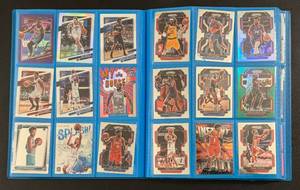 lot 34 image: 246 Card Binder - 2021-2022 Basketball Cards - Optic & Prizm