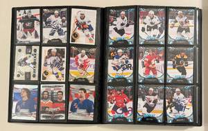 lot 42 image: 360 Card Binder - 2021-2022 Hockey Cards - UD, Dazzlers, Metal, MVP, Allure