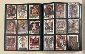 lot 43 image: 360 Card Binder - 2021-2023 Basketball Cards - Illusions, Prestige, Absolute, Select