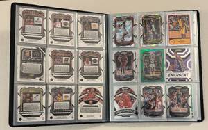 lot 51 image: 180 Card Binder - 2021 Basketball Cards - Prizm, Optic, Mosaic