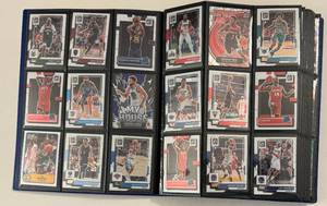 lot 55 image: 357 Card Binder - 2022 Basketball Cards - Optic, Mosaic, Contenders