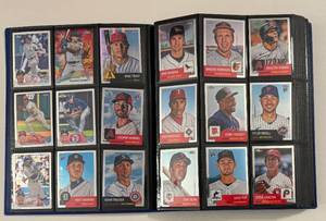 lot 57 image: 360 Card Binder - 2022-2023 Baseball Cards - Topps Chrome, Mosaic, Prizm