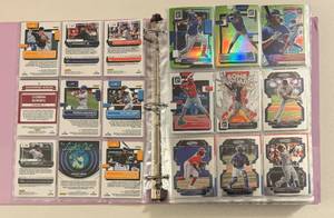 lot 65 image: 486 Card Binder -  2021-2022 Baseball & Basketball Cards - Prizm, Optic, Topps Chrome