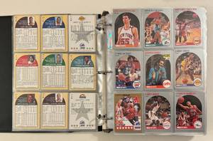 lot 66 image: 576 Card Binder - 90s & 2020s Basketball Cards - Hoops, Prizm, Optic, Wild Card