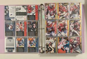 lot 74 image: 369 Card Binder - 90s Football & Baseball Cards - Stadium Club & Action Packed