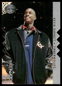 lot 134A image: Kevin Garnett RC Rookie Card Silver Die Cut 1996 Upper Deck SP  #251 Basketball