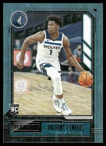 lot 113A image: Anthony Edwards RC Rookie Card 2020 Panini Chronicles Playbook  #167 Basketball