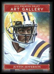 lot 11A image: Justin Jefferson RC Insert Rookie Card 2020 SAGE-Hit  #AG-24 Football