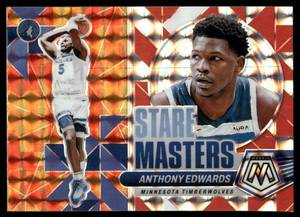 lot 116A image: Anthony Edwards 2023 Panini Mosaic Stare Masters  #17 Basketball