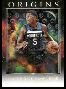 lot 128A image: Anthony Edwards 2023 Panini Origins  #59 Basketball