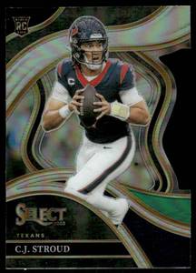 lot 43A image: C.J. Stroud RC Rookie Card Club Level Die Cut 2023 Panini Select  #289 Football