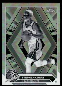lot 26A image: Stephen Curry Negative Refractor 2023 Topps Chrome  #6 Basketball