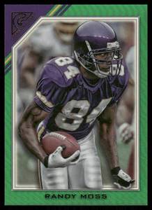 lot 78A image: Randy Moss 64250 Green Foil 2024 Topps Gallery Composite  #390 Football