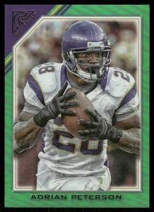 lot 142A image: Adrian Peterson 32250 Green Goil 2024 Topps Gallery Composite  #399 Football