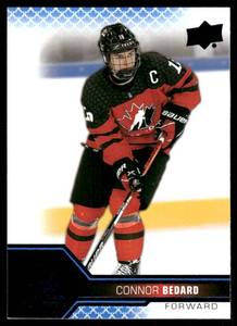 lot 38A image: Connor Bedard RC #23 2022 Upper Deck Team Canada Juniors  Hockey Card