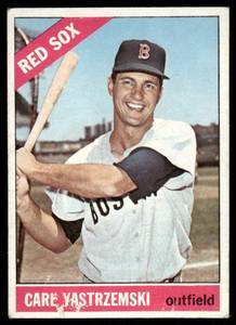 lot 149A image: Carl Yastrzemski 1966 Topps #70 Baseball Card
