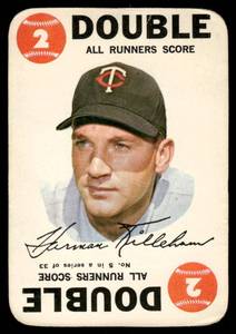 lot 106A image: Harmon Killebrew 1968 Topps Game #5 Baseball Card