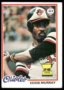 lot 137A image: Eddie Murray RC 1978 Topps #36 Baseball Card