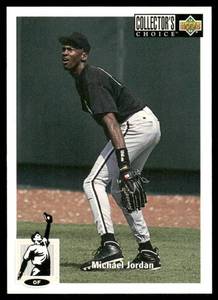 lot 105A image: Michael Jordan RC 1995 Upper Deck Minors Michael Jordan One On #6 Baseball Card