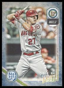 lot 73A image: Mike Trout 09250 Blue SP 2018 Topps Gypsy Queen Indigo #1 Baseball Card
