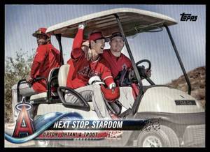 lot 118A image: Shohei Ohtani - Next Stop, Stardom 2018 Topps #US158 Baseball Card