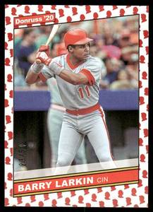 lot 144A image: Barry Larkin 2350 2020 Donruss Presidential Collection #211 Baseball Card