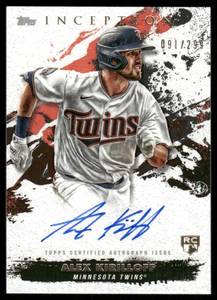 lot 45A image: Alex Kirilloff RC On-Card Auto 2021 Topps Inception Rookie and Emerging Star Autographs #RESA-AK Baseball Card