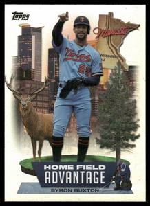lot 139A image: Byron Buxton 2022 Topps Home Field Advantage #HA-19 Baseball Card