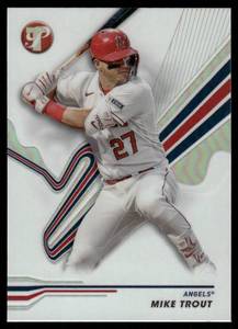 lot 140A image: Mike Trout Refractor 2023 Topps Pristine #8 Baseball Card