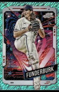 lot 103A image: Kody Funderburk RC Aqua Refractor 2024 Topps Chrome Cosmic #104 Baseball Card