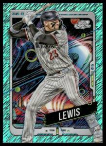 lot 99A image: Royce Lewis 47199 Aqua Refractor 2024 Topps Chrome Cosmic #120 Baseball Card