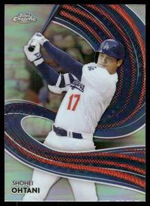 lot 53A image: Shohei Ohtani Refractor 2024 Topps Chrome Strokes #S-2 Baseball Card