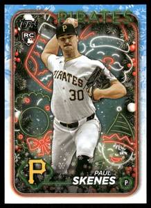 lot 40A image: Paul Skenes 2024 Topps Holiday #H165 Baseball Card