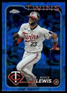 lot 67A image: Royce Lewis Sapphire 2024 Topps Royal Blue #208 Baseball Card