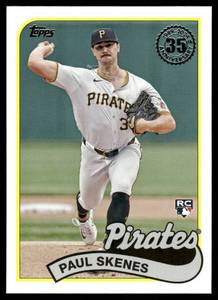 lot 112A image: Paul Skenes RC 2024 Topps Update 1989 Baseball #89US-46 Baseball Card