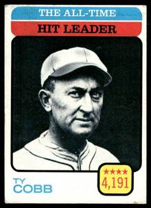 lot 59B image: Ty Cobb 1973 Topps #471 Baseball Card