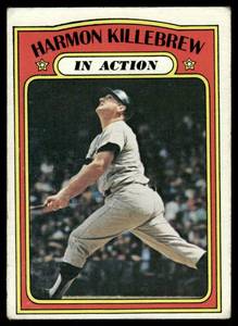 lot 95B image: Harmon Killebrew 1972 Topps #52 Baseball Card