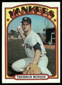 lot 84B image: Thurman Munson 1972 Topps #441 Baseball Card