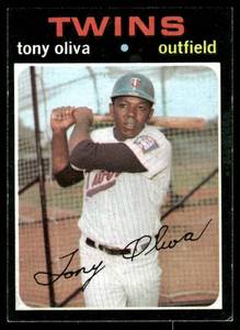 lot 47B image: Tony Oliva 1971 Topps #290 Baseball Card
