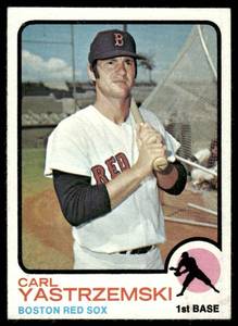 lot 116B image: Carl Yastrzemski 1973 Topps #245 Baseball Card