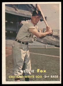 lot 124B image: Nellie Fox 1957 Topps #38 Baseball Card