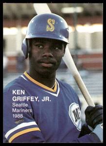 lot 89B image: Ken Griffey Jr. RC 1988 Rookies II #13 Baseball Card