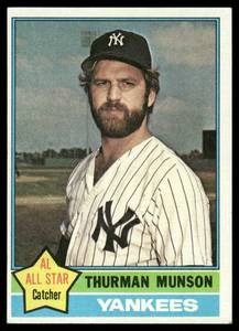 lot 82B image: Thurman Munson 1976 Topps #650 Baseball Card