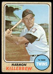 lot 56B image: Harmon Killebrew 1968 Topps #220 Baseball Card