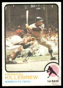 lot 122B image: Harmon Killebrew 1973 Topps #170 Baseball Card