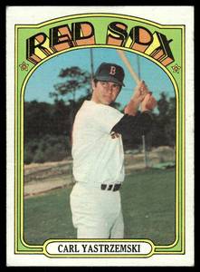 lot 118B image: Carl Yastrzemski 1972 Topps #37 Baseball Card