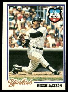 lot 86B image: Reggie Jackson 1978 Topps #200 Baseball Card