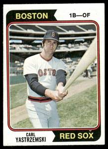 lot 114B image: Carl Yastrzemski 1974 Topps #280 Baseball Card