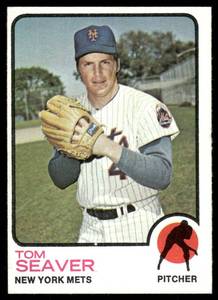 lot 126B image: Tom Seaver 1973 Topps #350 Baseball Card